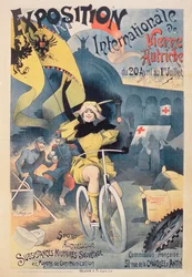 Plakát a „Bécsi Nemzetközi Kiállítás, Ausztria” számára a Commission Française-nél, 1894. április 20.-július 1.